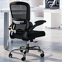 Vista 1 de TRALT Silla de oficina – Silla de escritorio ergonómica con soporte lumbar ajustable, silla de computadora de malla, sillas ejecutivas para oficina