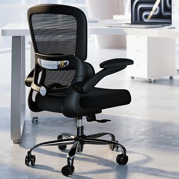 TRALT Office Chair - Ergonomic Desk Chair with Adjustable Lumbar Support, Mesh Computer Chair, Executive Chairs for Home Office Comfortable Lumbar Support Black