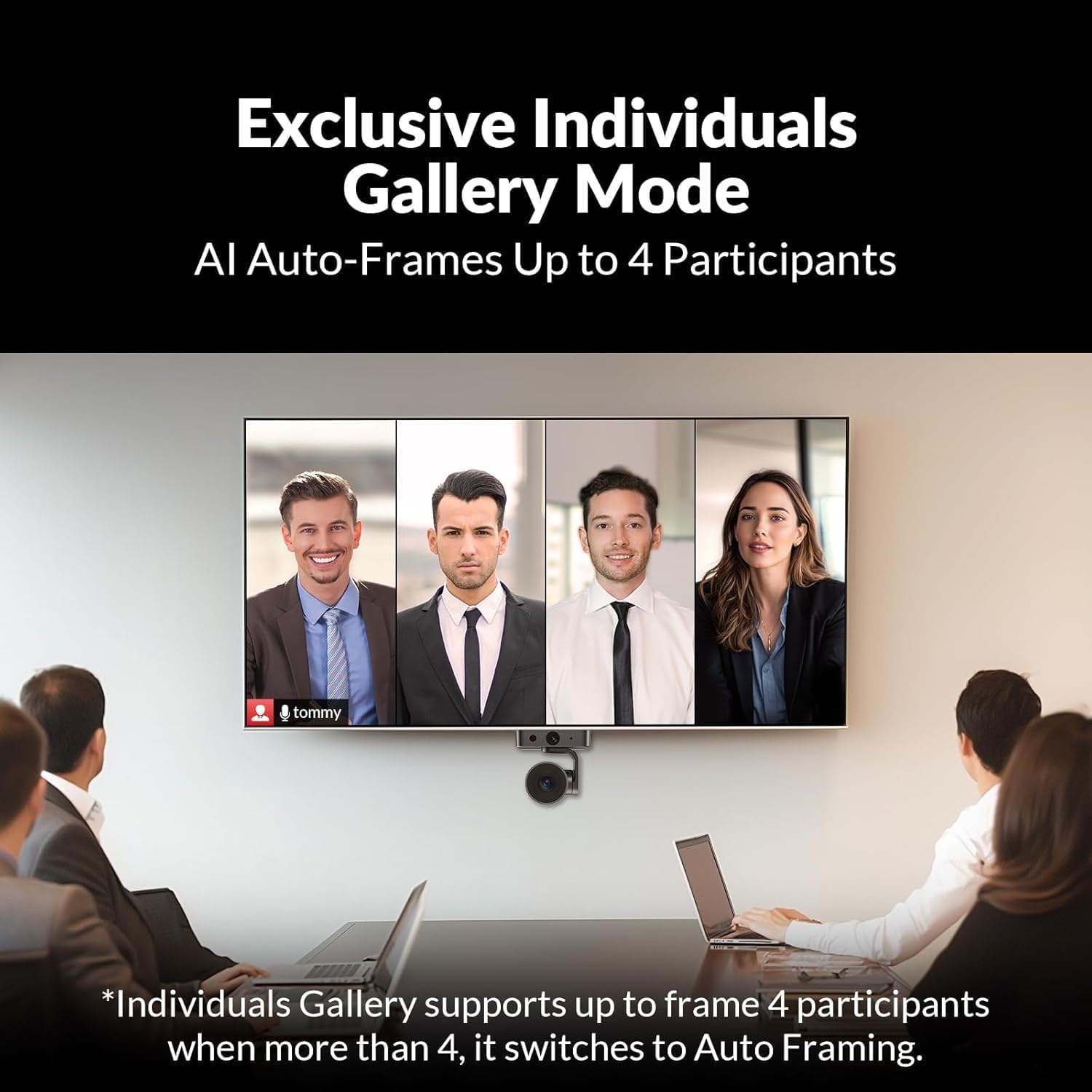 AV Access 4K Conference Room Camera, Dual Lens Cam(4K AI Tracking and 1080P Panoramic),15x Zoom(3X Optical), 120° FOV, Auto Framing, Individuals Gallery, Works with Meet,Teams,Zoom