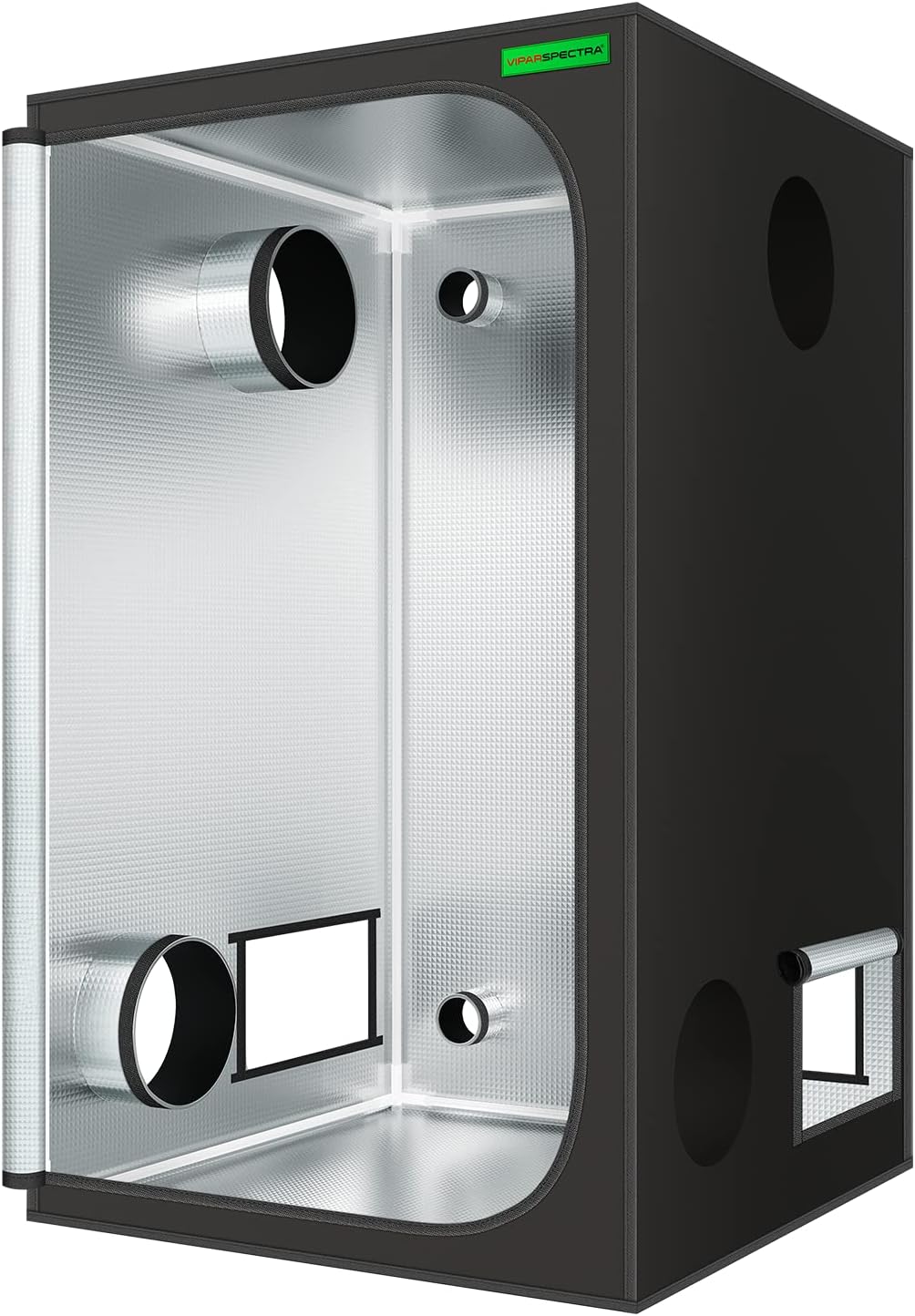 VIPARSPECTRA 4'x4' Grow Tent, 48"x48"x80" Reflective Mylar Hydroponic Grow Tent with Floor Tray for Indoor Plant Growing for 2xP2000/ 2X XS2000/KS5000