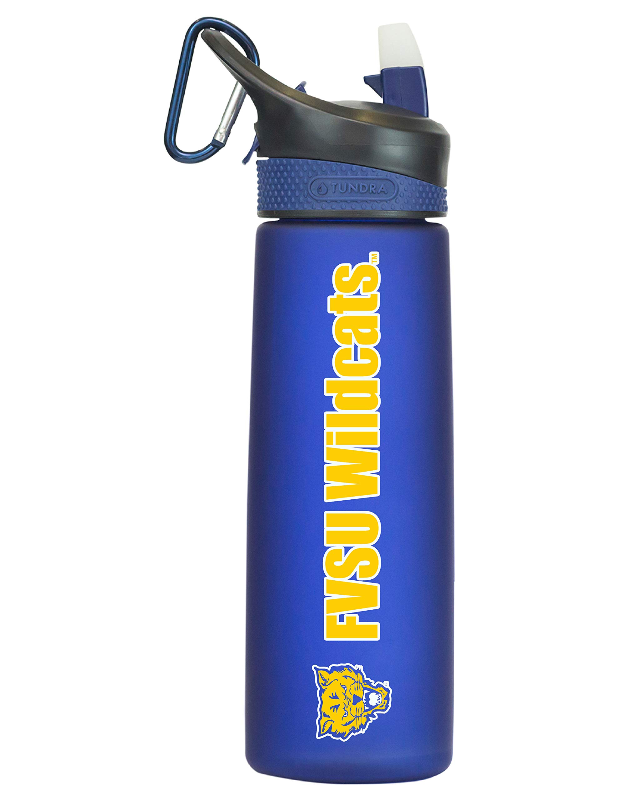 The Fanatic Group Fort Valley State University Frosted Sport Water Bottle, Design-1 - Blue