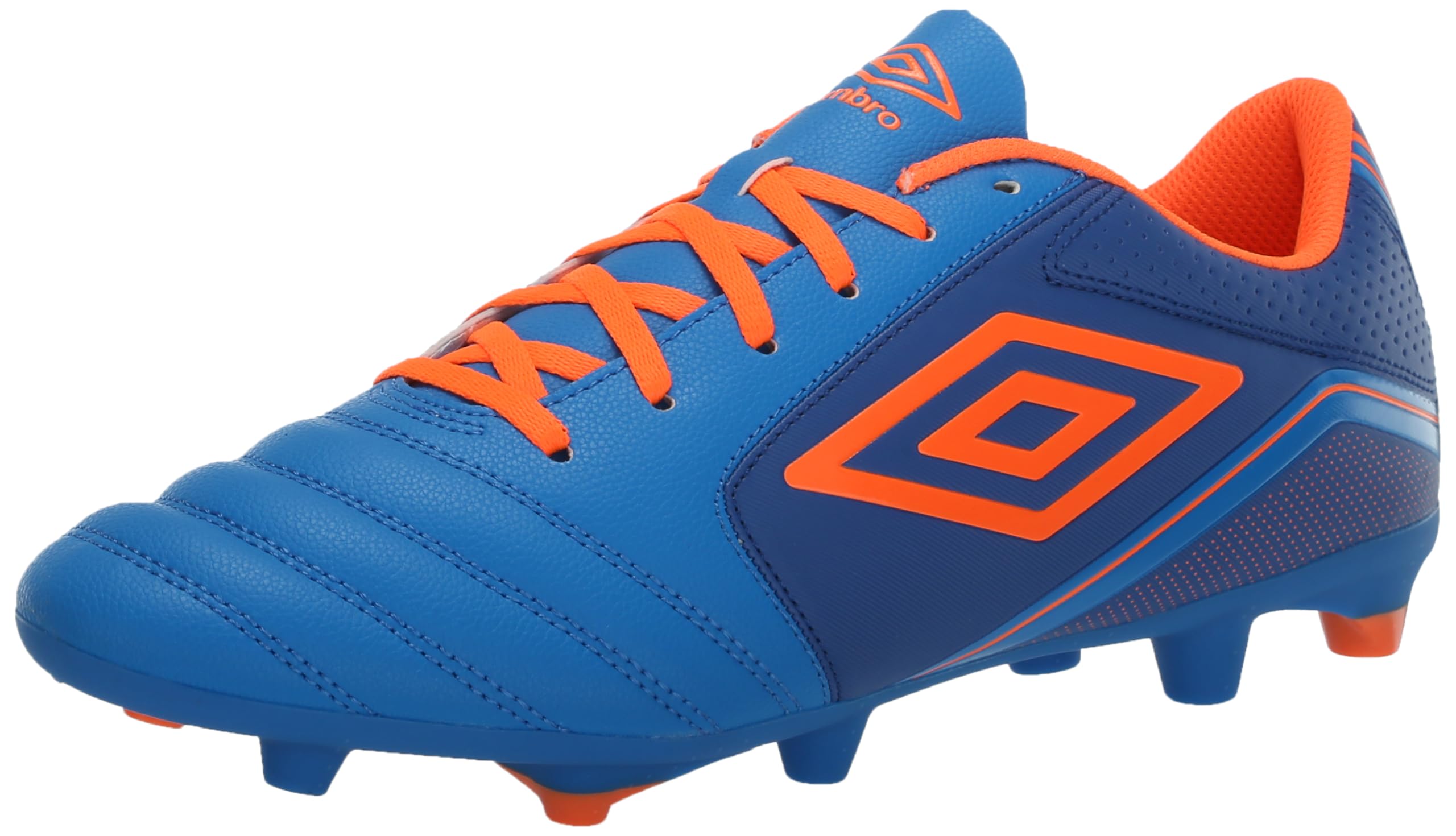 Umbro Homme Classico 12 FG Crampons de Football, Bleu électrique Royal Orange, 41 EU