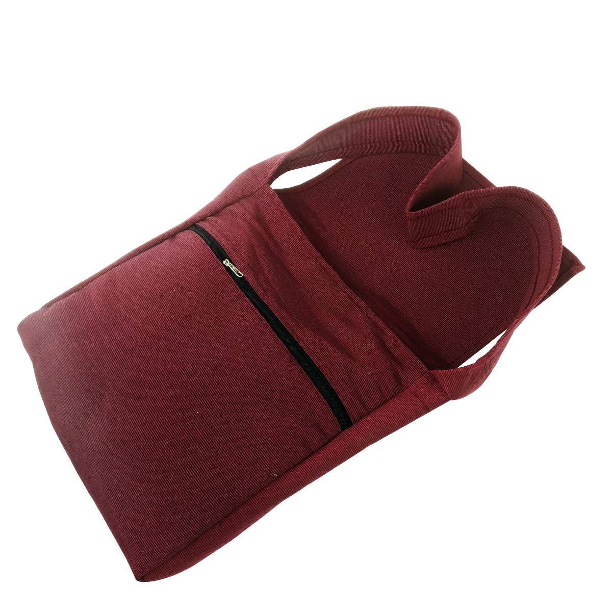 chris crafts Unisex Cotton Jhola Bag (Maroon)-picture-23