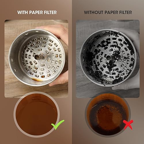 Miniatura 3 de Aieve Filtros de café percolador, filtros de café para percolador, cafetera eléctrica (paquete de 160)