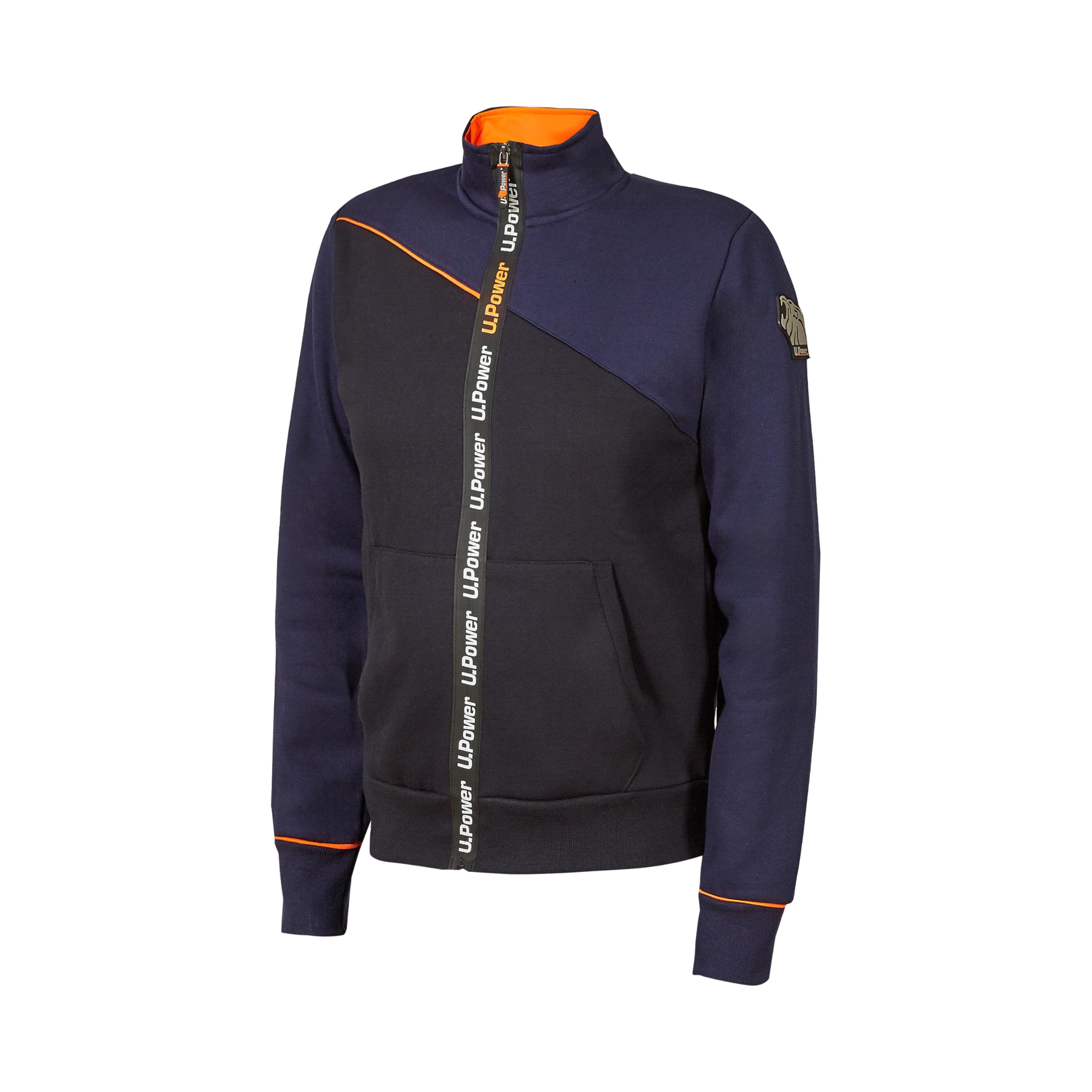 U-Power Uranus, Felpa, Giacca Leggera, Caldo Pile, Cappotto Foderato In Pelliccia Sintetica, Zip Intera Con Multitasche E Maniche Lunghe (Deep Blue - M)-image