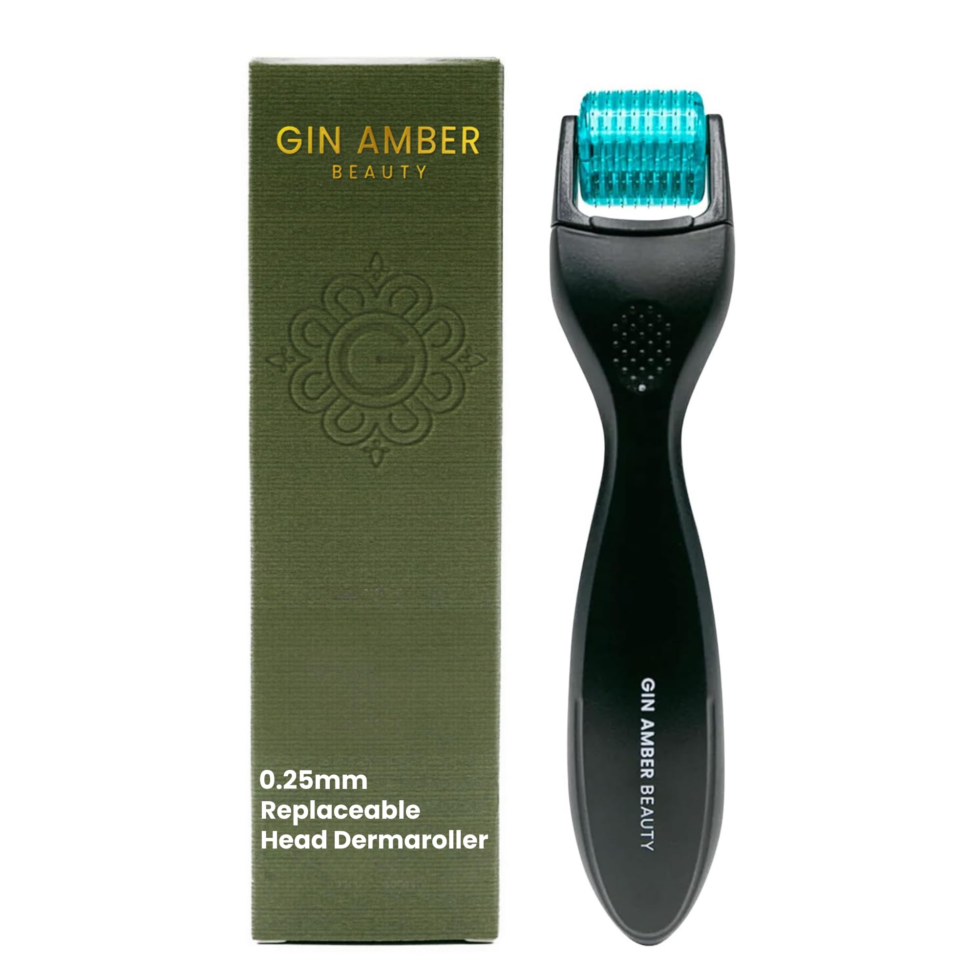 Derma Roller 0 25 mm with Individual Needles Facial Scalp Head Micro-Needling Tool for Enhanced Skincare Routine -