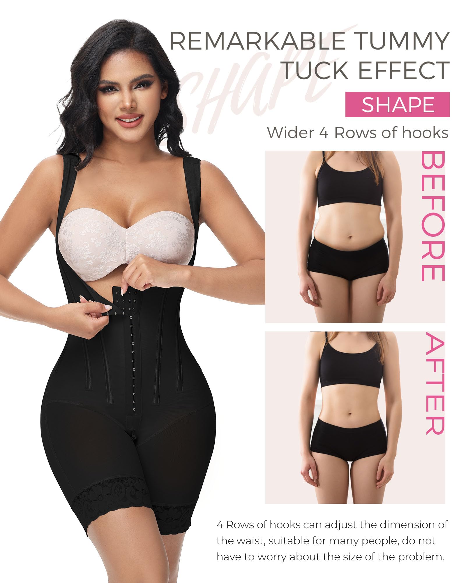 M MYODRESS Fajas Colombianas Moldeadoras Body Shaper BBL Post Cirugía Posparto Etapa 2 3 Prenda de Alta Compresión
