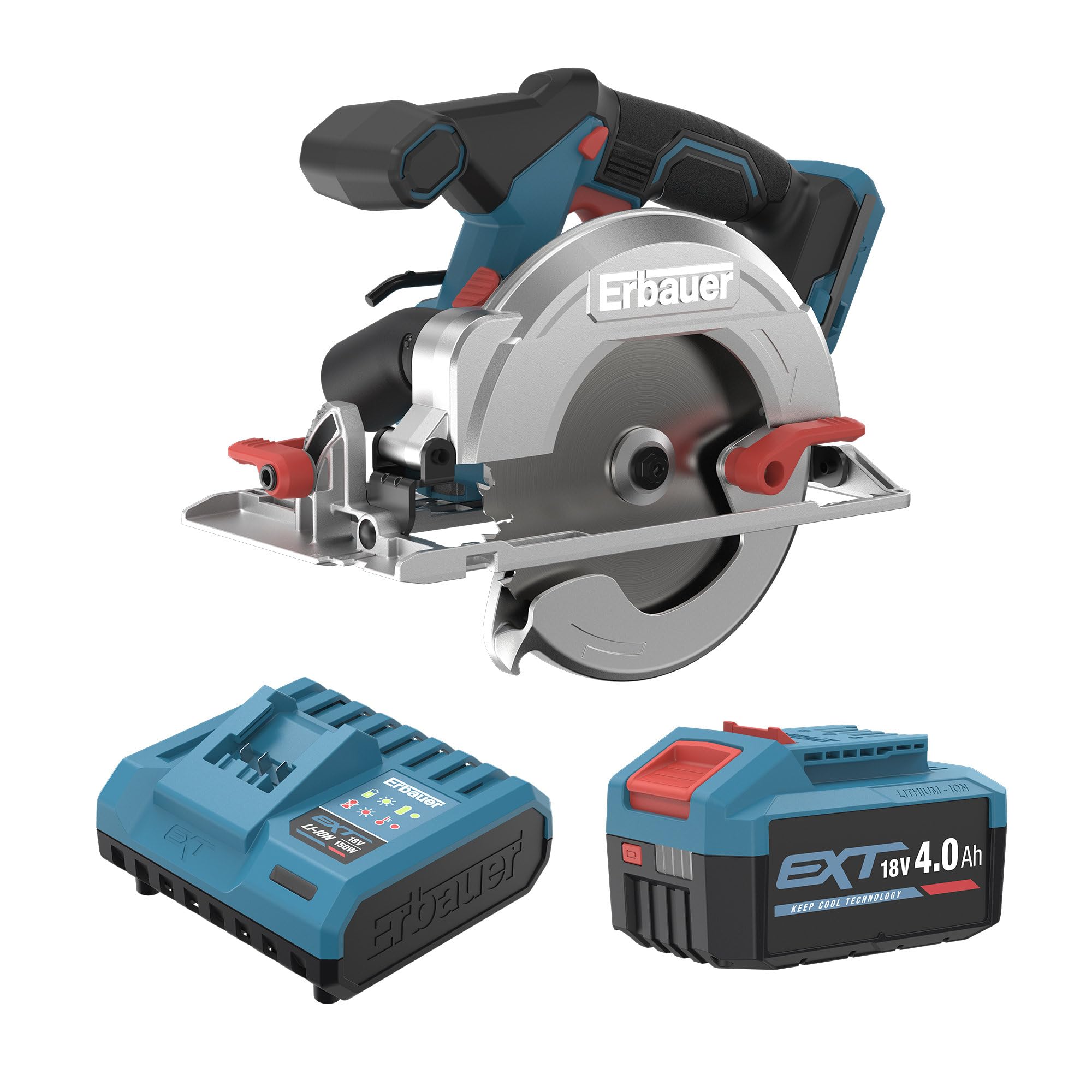 Erbauer Scie circulaire sans fil ERI1085CSW 18V 165 mm 4Ah