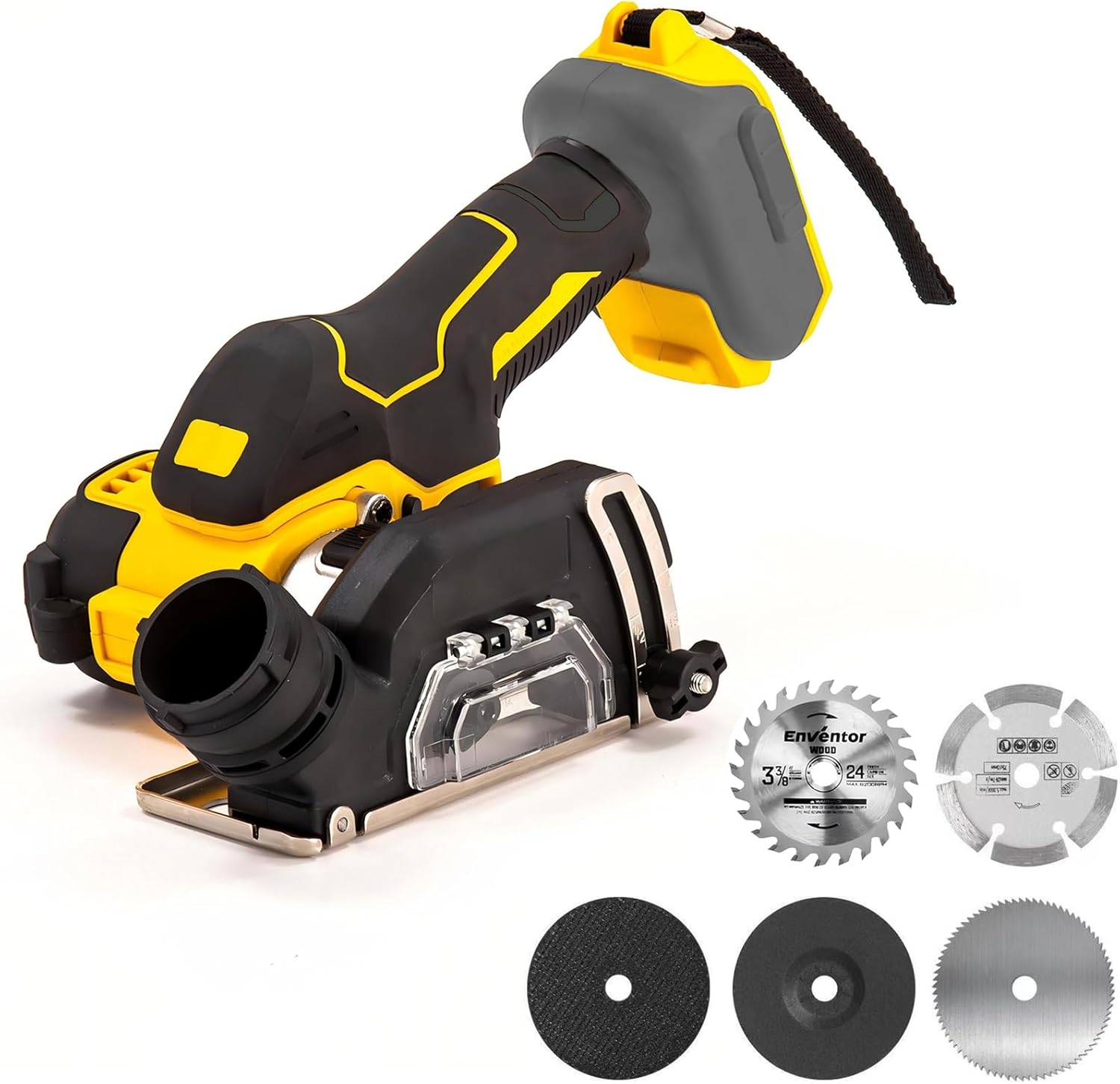 Cordless Cut Off Tool Compatible with Dewalt 20V Battery, Brushless Rotorazer Saw, DEROLT Compact Tile Cutter 10,000RPM, 5 Saw 3” Blades for Wood, Metal, Tile and Plastic (Bare Tool Only)