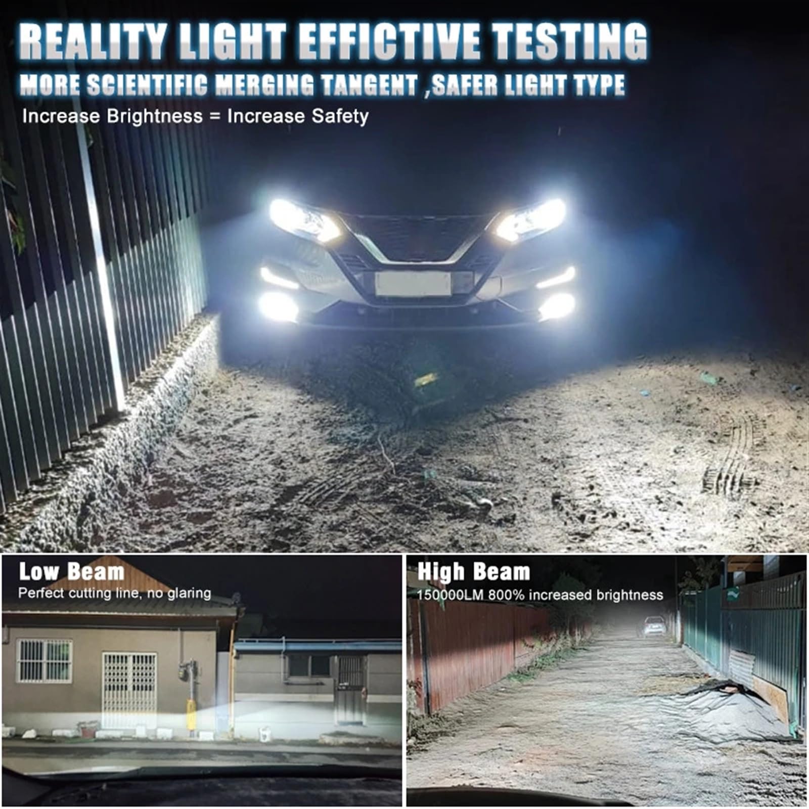 H7 LED Canbus 7535 H11 H1 H4 200000LM 500W HB3 9005 HB4 9006 H8 HIR2 LED Lampadina for fari auto Auto Fendinebbia Moto 6000K(H7)