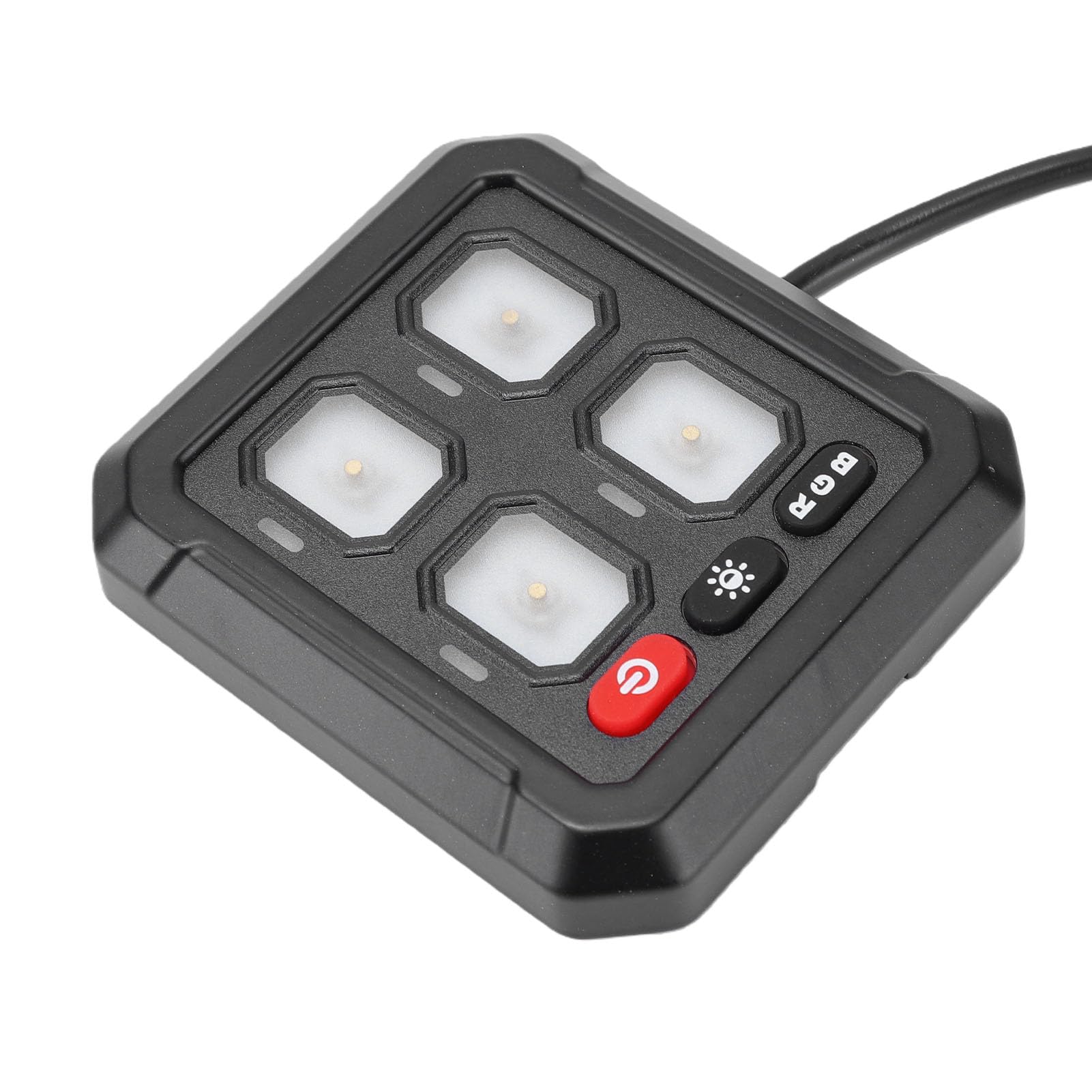 Generic Panel Przełączników z Automatycznym Przyciemnianiem 12-24 V RGB 4 Gang ze Sterowaniem Przekaźnikiem do Samochodów Ciężarowych i SUV-ów