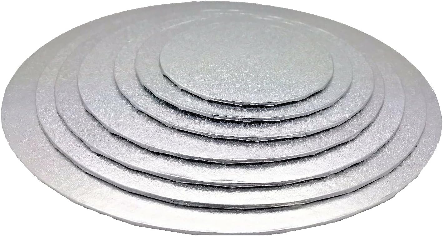 VerNex Round Cake Board, Pack Of 10 Cake Card Board Base