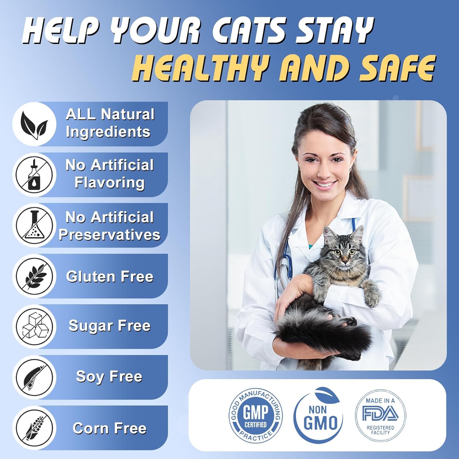 Bailey & Buddies Compléments Alimentaires Anti Puces et Tiques pour Chats | Premium | Omega 3, Probiotiques | Formule Vétérinaire Britannique | Saveur Poulet | 135g