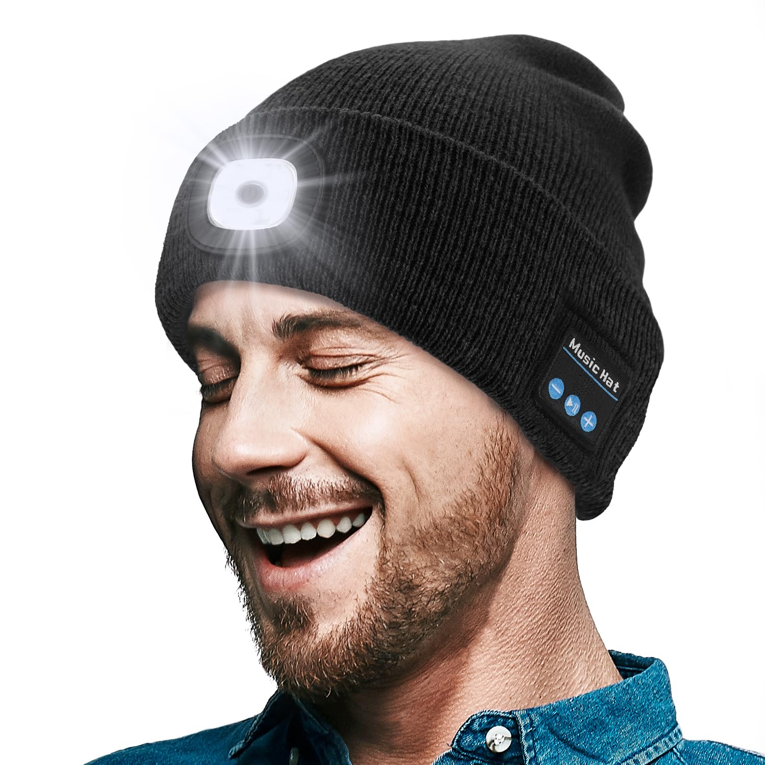 Cappello Bluetooth Con Luce LED ZOOI - Regalo Tecnologico Per Uomini, Multifunzione