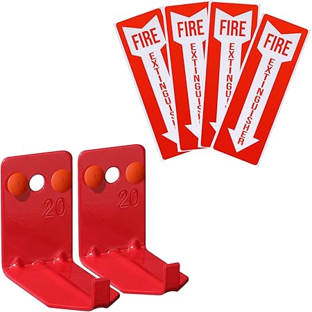 6 Pieces Fire Extinguisher Holder Extinguisher Mount And 6 Pieces Fire