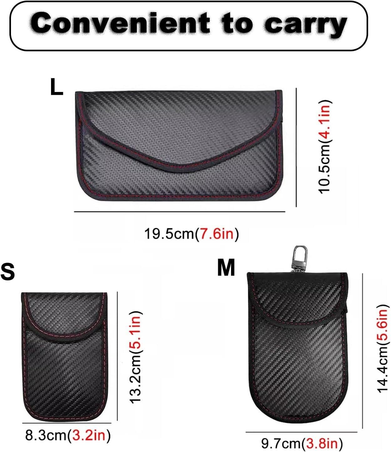 Faraday-Box, Premium-Schutzhülle mit Anti-Hacking-Funktion for Autoschlüssel, RFID-Box zur Blockierung von Diebstahlsignalen(19.5x10.5cm)