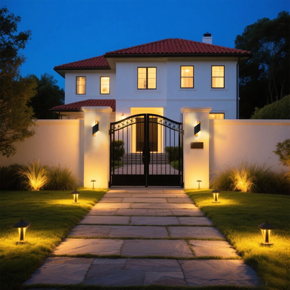 Chrasy LED Wall Lights 10W Indoor Outdoor Lamp 3000K Warm White Aluminium LED Sconce IP65 Waterproof Up and Down Wall Wash Lights for Living Room, Bedroom, Hallway, Porch, Garden, Patio