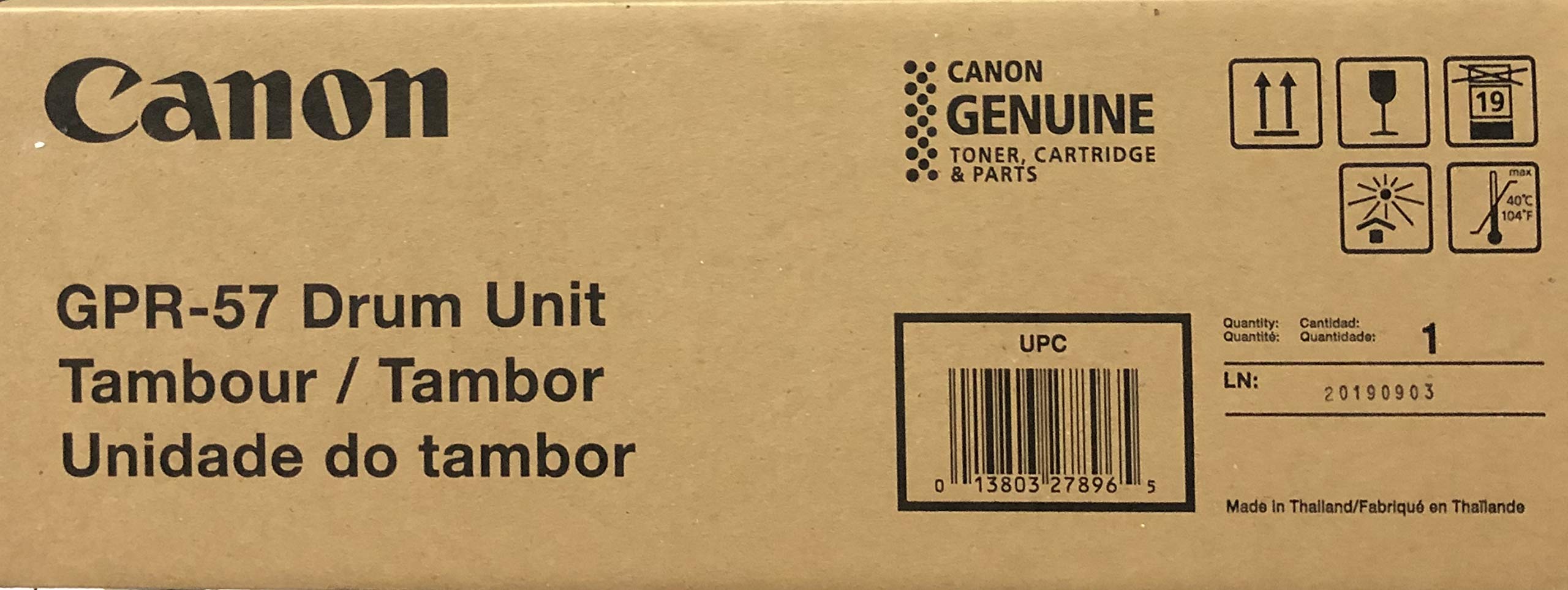 Tambour Canon GPR-23 JAUNE - Neuf - 60 000 Pages - Réf 0457B003AA