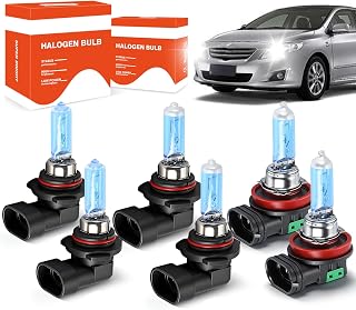 OQSNCV Fit for Toyota Corolla (2009-2016) Halogen Headlight Bulbs