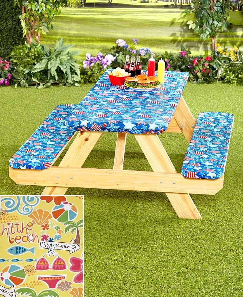 The Lakeside Collection 3Pc. Picnic Table Cover Sets
