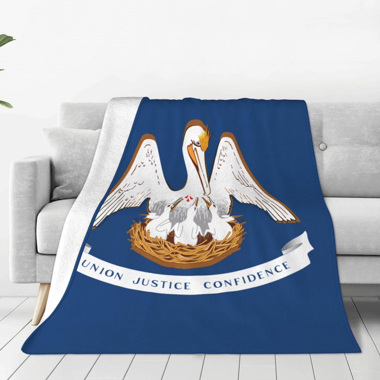 Couverture polaire anti-froid Louisiane pour réchauffer instantanément vos nuits fraîches