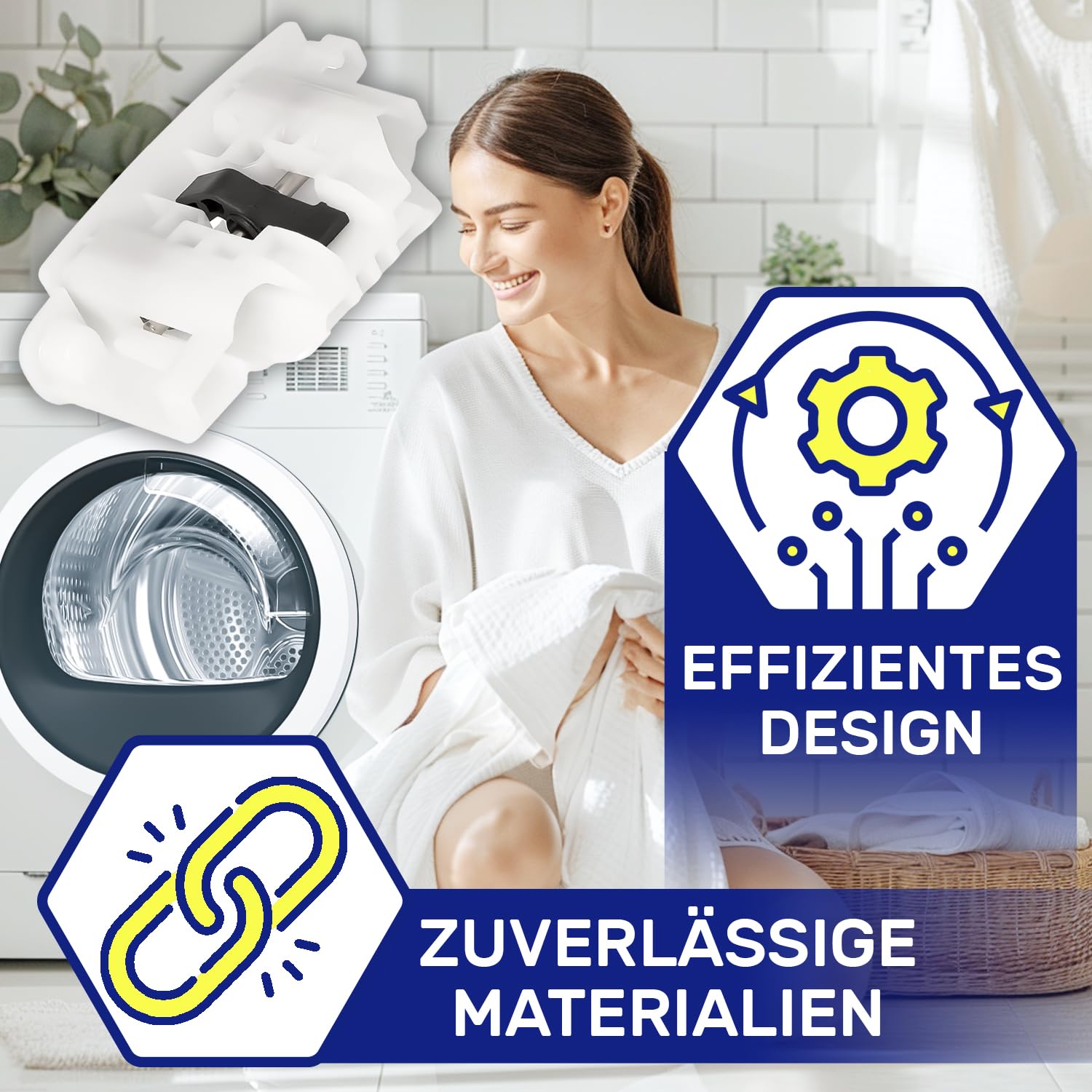 Türschloss der Trockner mit dem Originalcode 00623797 623797 für Bosch für Siemens Logixx Avantixx EcoLogixx Maxx Extraklasse iQ300 iQ500 iQ700 iQ800 - MADE IN GERMANY - Garantie 10 Jahre - MONTERAL
