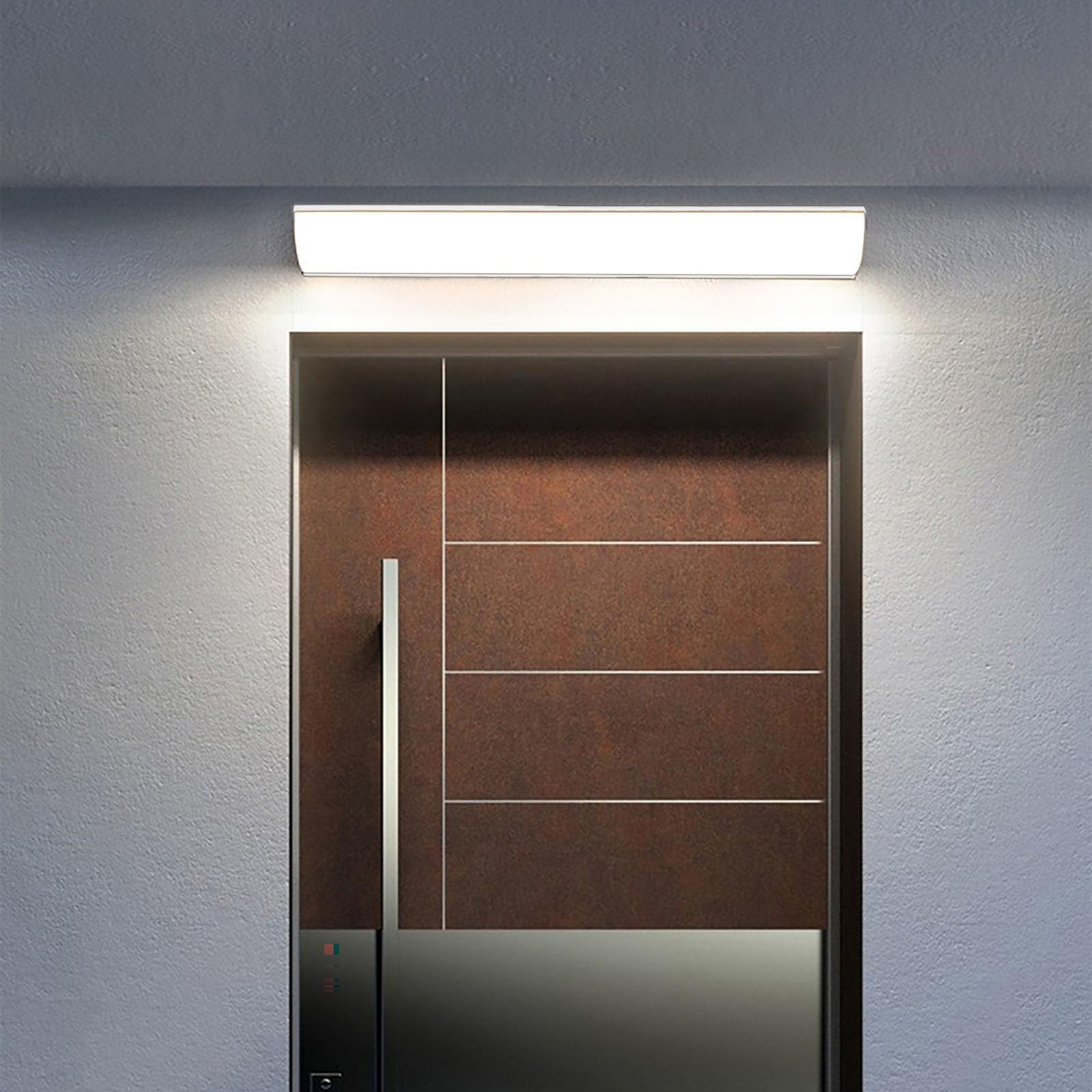 HELCEKOU LED Outdoor Wall Lights - Modern Triangular Sconce, 90CM Waterproof IP65, 3000K/4000K/6000K Adjustable Brightness, Ideal for Balcony, Yard, Garage, Decorative Lighting.