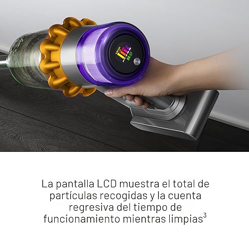 Miniatura 9 de Aspiradora inalámbrica Dyson V15 Detect Plus, iluminación revela el polvo, 240AW, 3 modos de potencia, hasta 60 minutos, limpia en profundidad