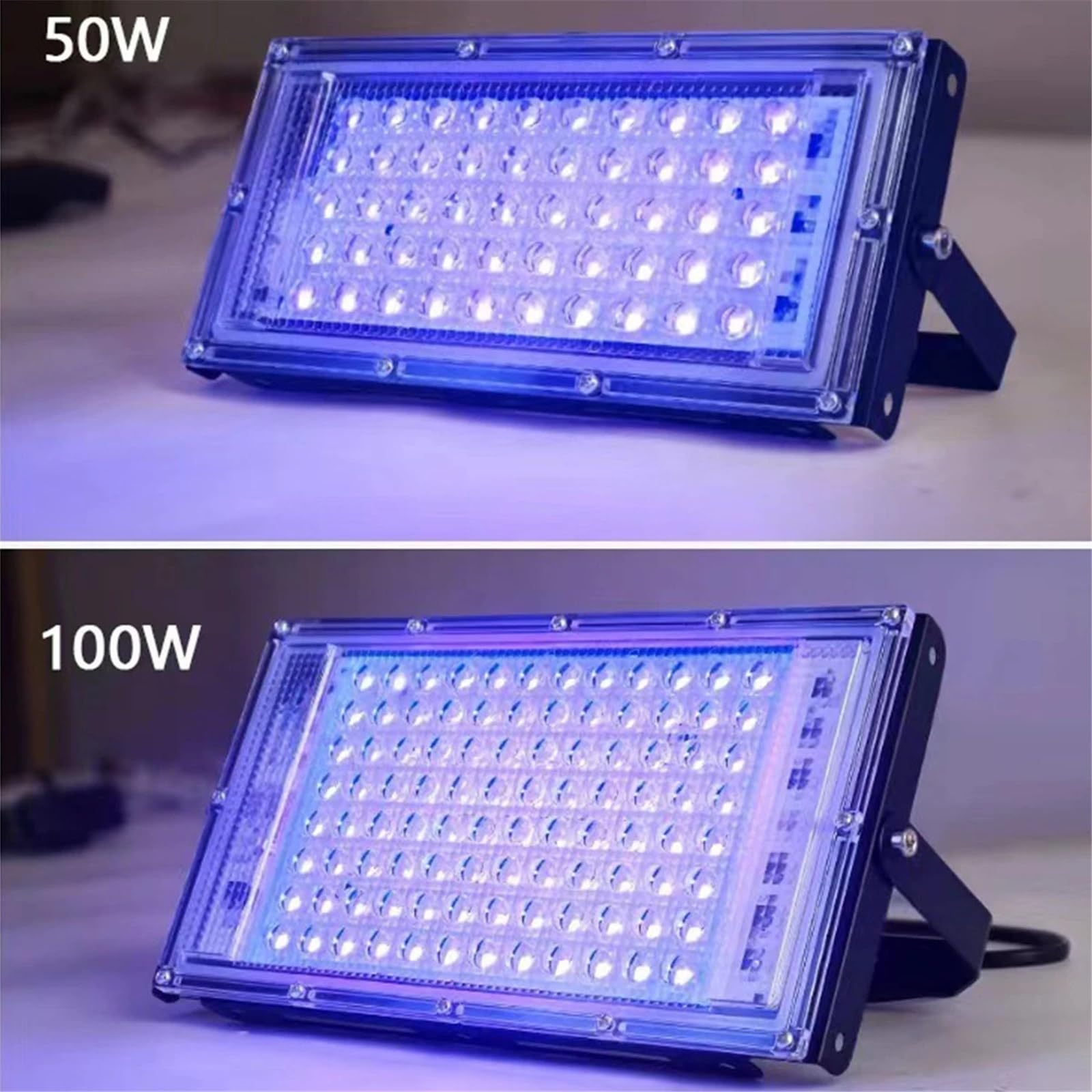 Aushärtungslampe, LED UV Flutlicht 50w/100w 395nm Bühne Schwarzlicht 400nm Birne Bar Outdoor Zimmer(100W)