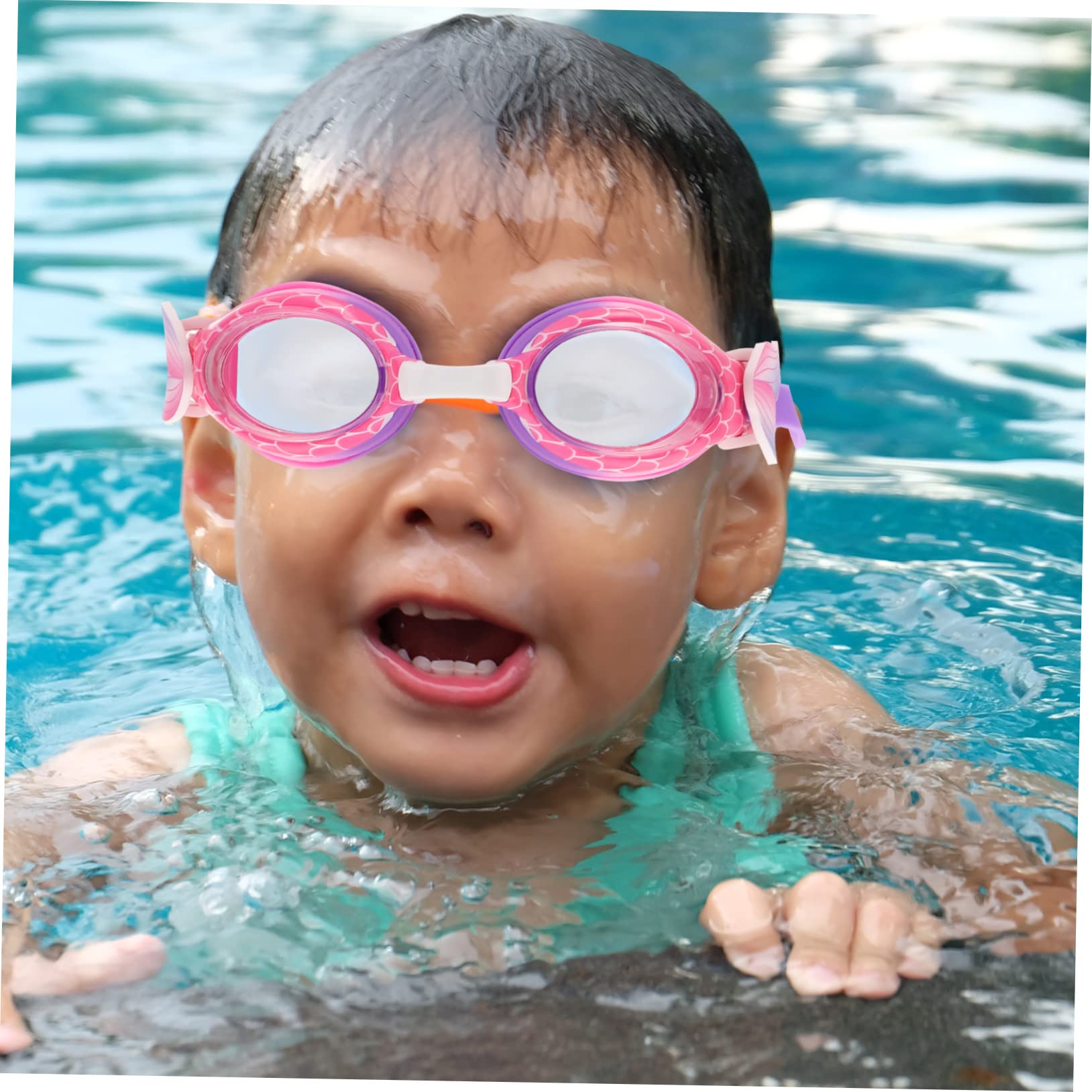 HEMOTON Occhialini per Appannamento Design Piscina Occhiali Impermeabili e Regolabili per Ragazze