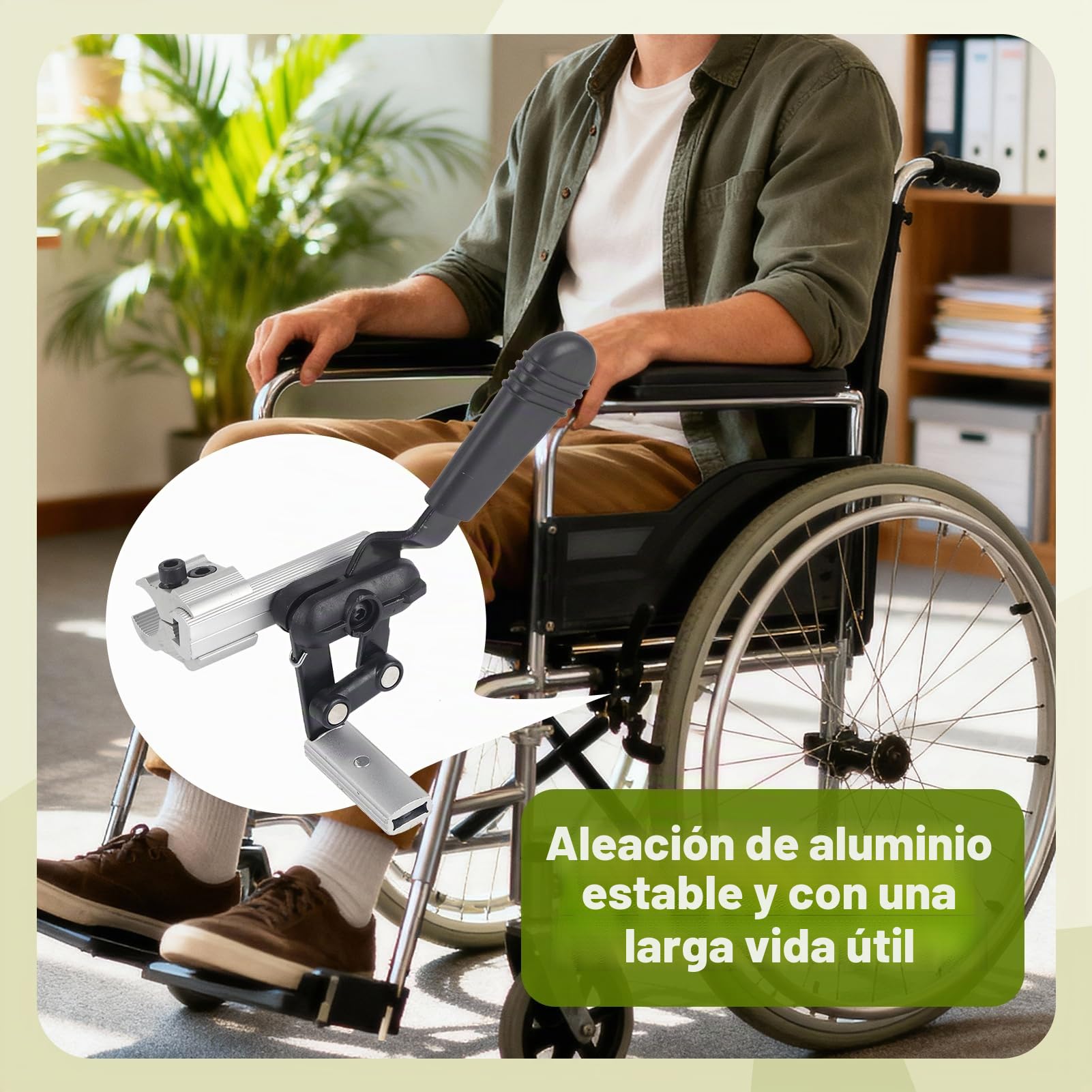 Freno de estacionamiento para Silla de Ruedas, Pieza de Repuesto para Silla de Ruedas, Accesorio de Freno de Mano de sensibilidad para sillas de Ruedas(Derecha)