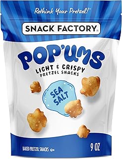 Snack Factory Pop'ums Sea Salt Pretzel Snacks, 9 Oz Bag