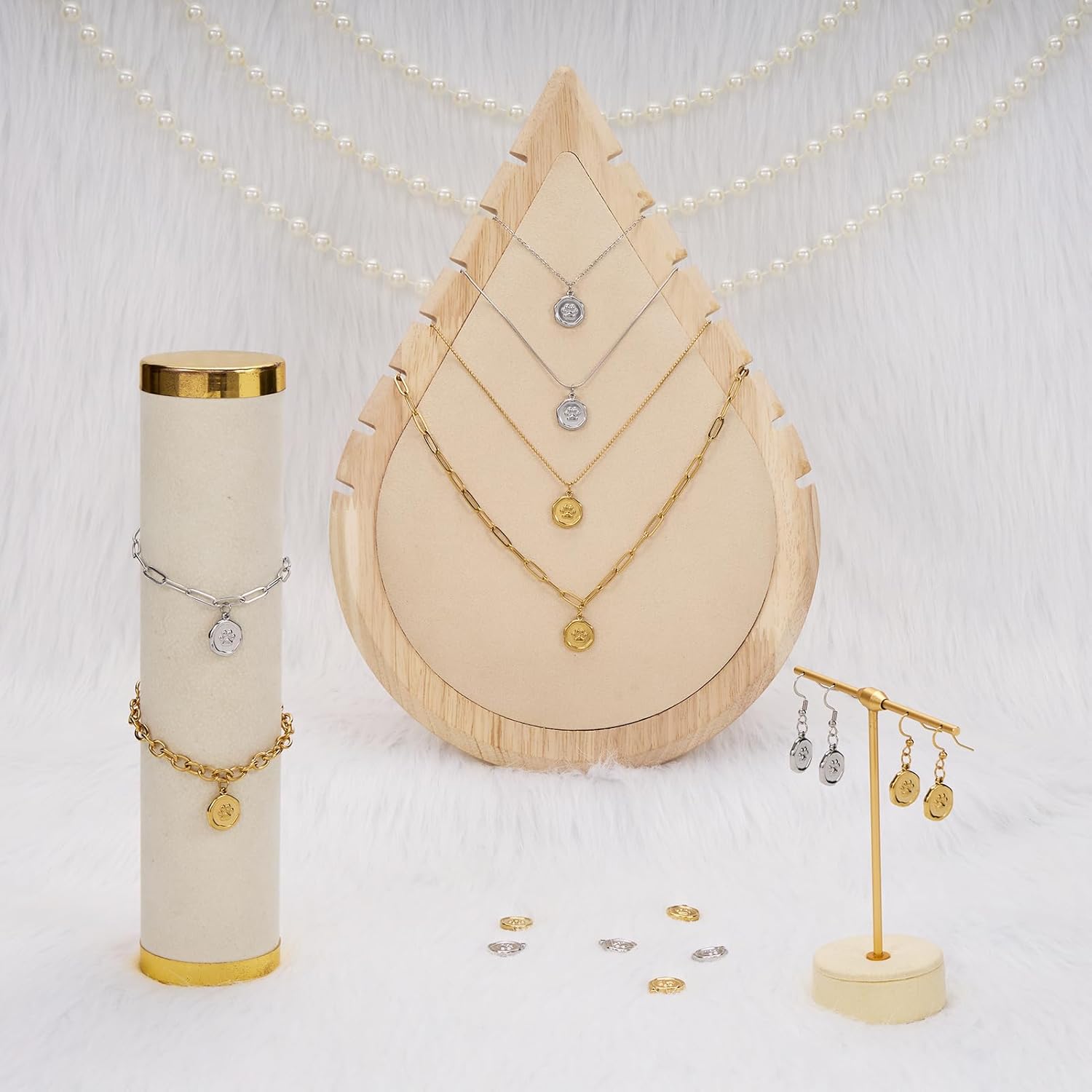 UMAOKANG 20pcs Stainless Steel Jewelry Making Charm Set Paw Charm Pendant for Women Necklace Bracelet DIY Bulk Charms - Image 6