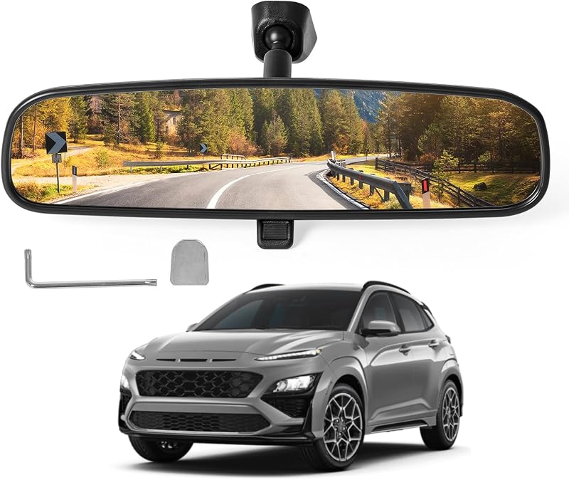 Espelho retrovisor interno manual dia/noite AMSPRAC 85101-3X100 para Kia e Hyundai – 1 unidade