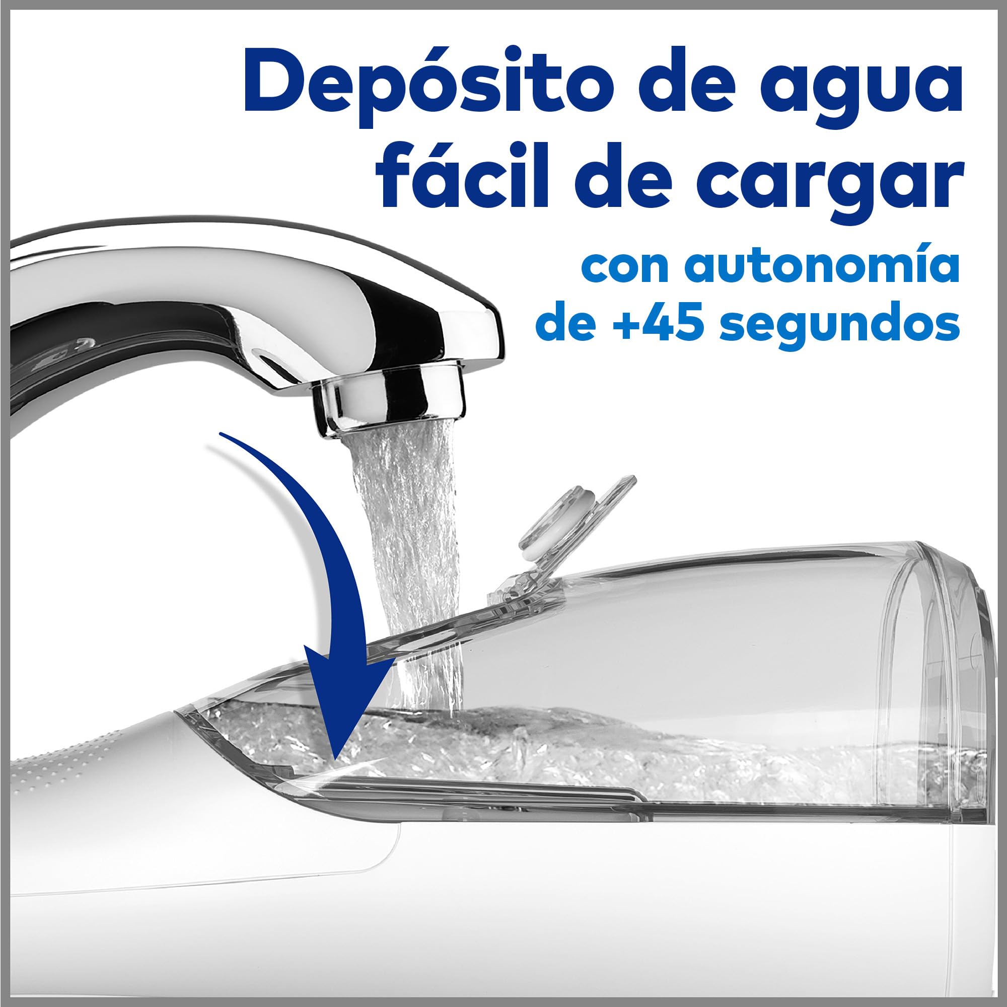 Waterpik Irrigador Dental Inalámbrico WF-13, Cepillo Eléctrico Recargable, Elimina Placa, Portátil Blanco