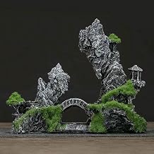 Realistic Fake Rocks for Landscaping, Faux Rock with Natural Pattern, Seiryu Stone Model, for aquascaping, Micro-Landscapes, Home, Office Bonsai