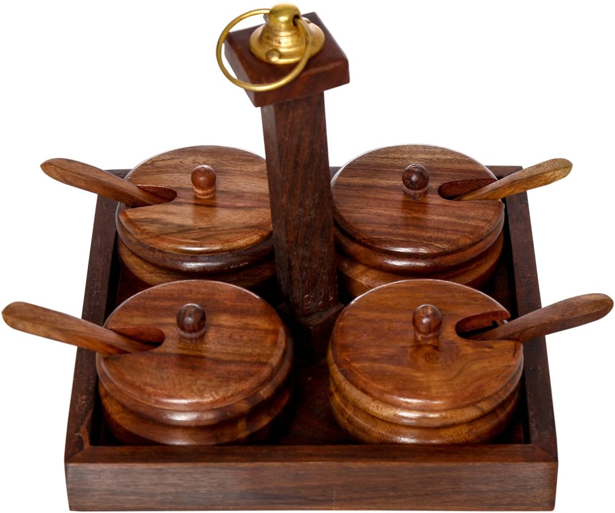 All In One Wooden Pickle Jars