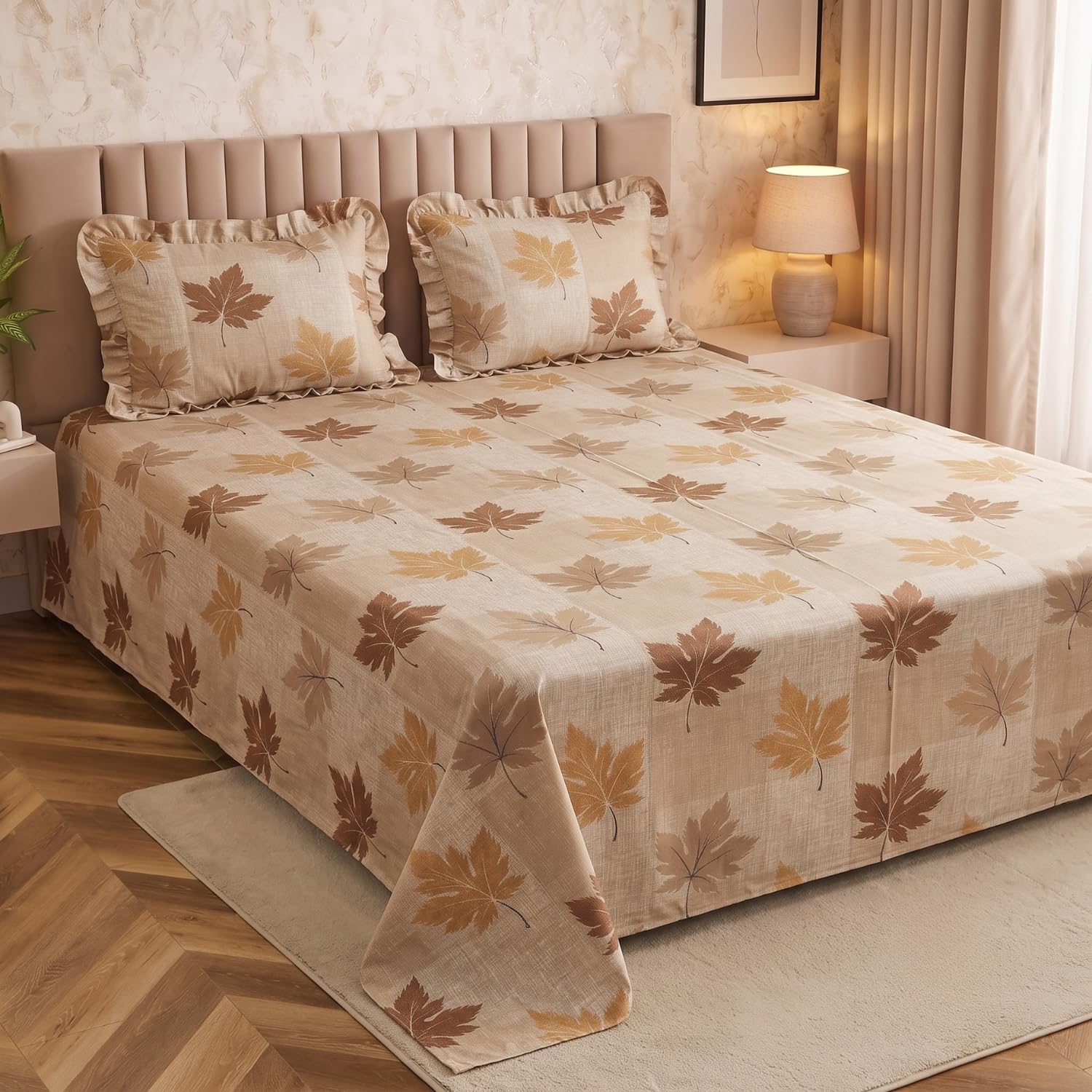 Boho Fitted Bedsheet - Yellow Abstract Design -28