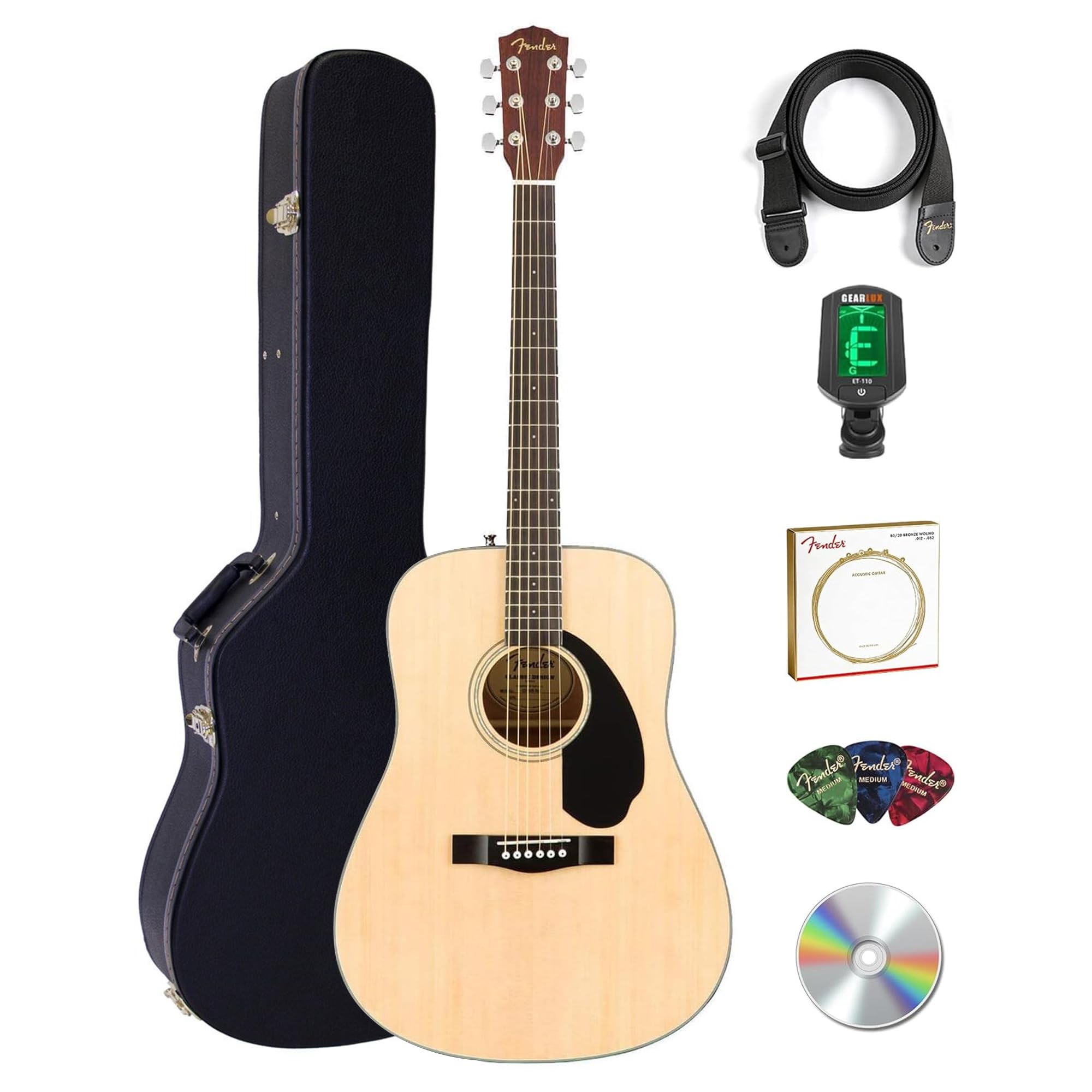 Amazon | Fender CD-60S Dreadnought アコースティックギター - ハード Amazon | Fender CD-60S Dreadnought アコースティックギター - ハード