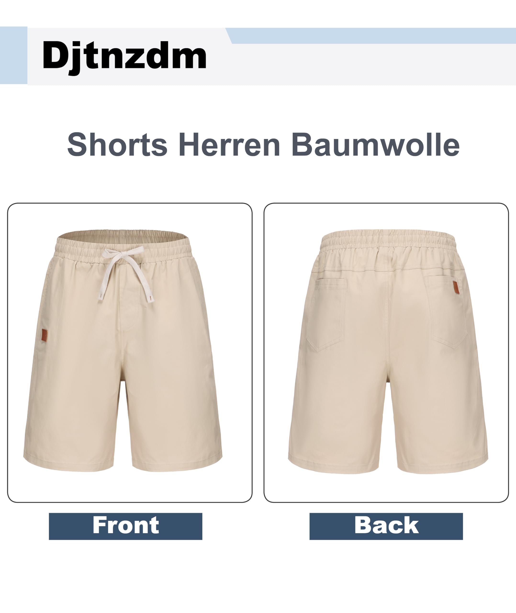 Djtnzdm Pantaloncini Uomo Estivi Bermuda Uomo Cargo Shorts Cotone Uomo Pantalone Corto con Tasche