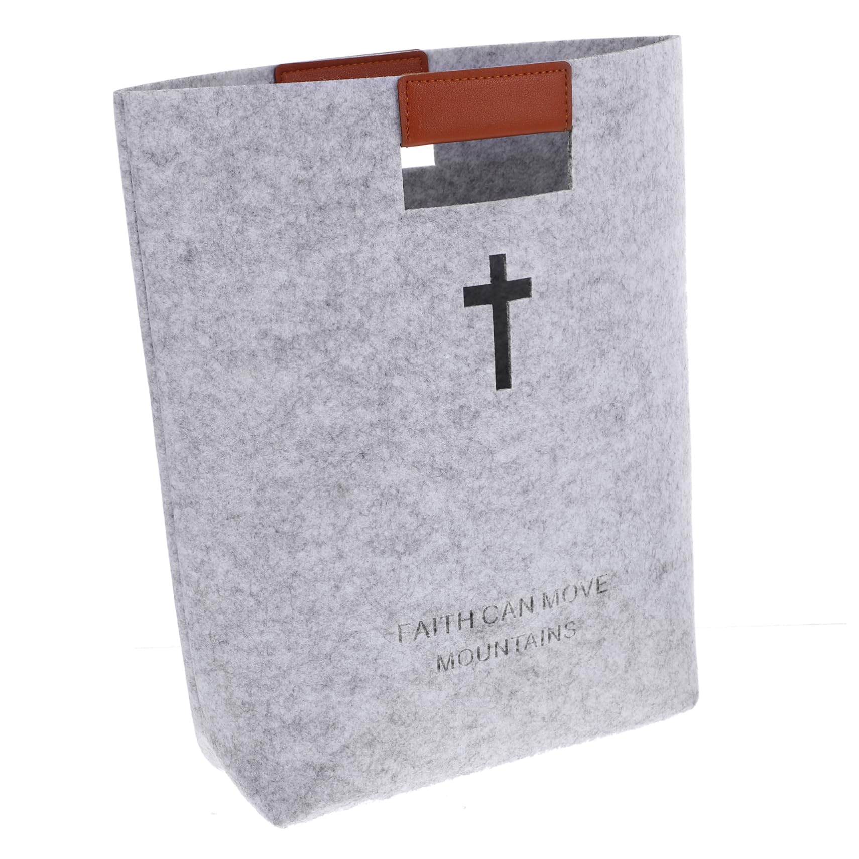 SOLUSTRE Felt Handbag Bible Book Bag Bible s for Women Tote for Women Grocery Carrying Case Shopping Church Study Felt Tote Study