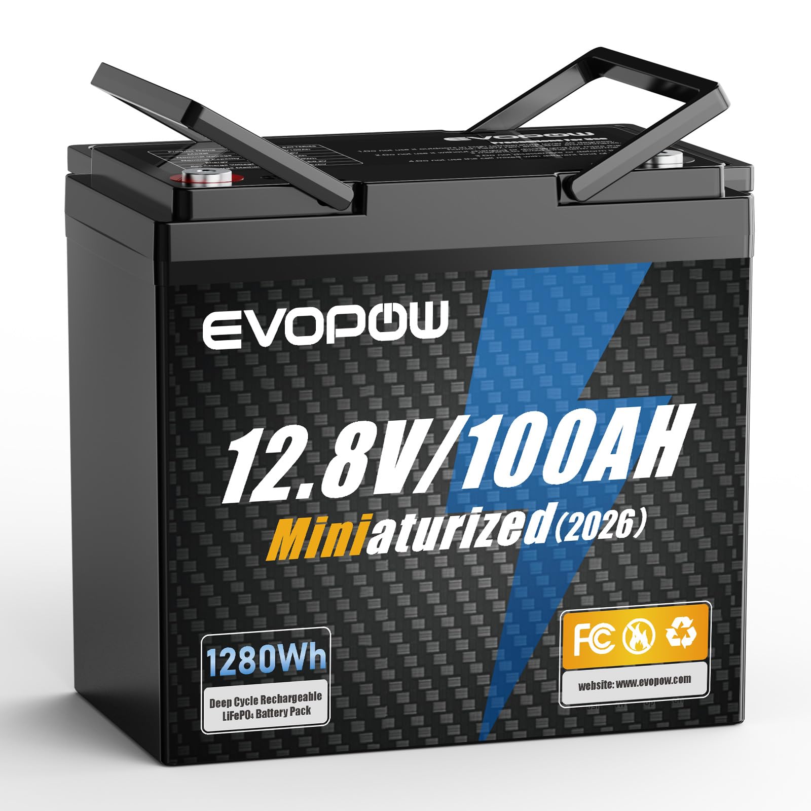 Amazon | 1280Wh リン酸鉄リチウムイオンバッテリー 1280W出力 12.8V