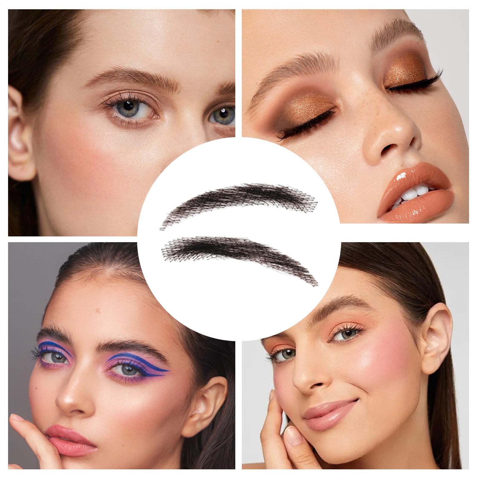 Falsche Augenbrauen aus echtem Haar  Make-up hkeln | Dreidimensionale  unsichtbare knstliche Augenbrauen  geeignet fr Damen und Herren,  natrlich, realistisch, einfach anzuwenden, Permanent-Make-u : Amazon.de:  Spielzeug