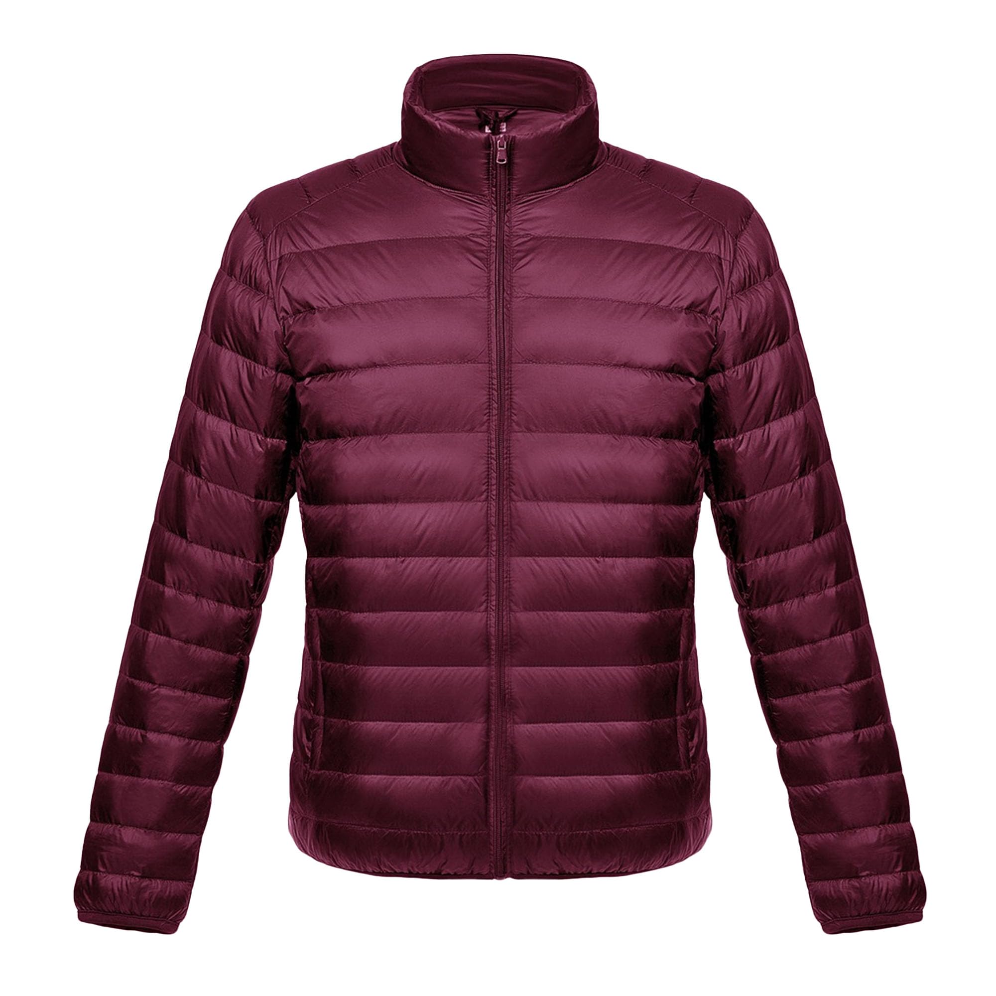 Doudoune légère et pliable pour homme - Chaude, isolée et rembourrée à bulles - Veste d'hiver pour homme