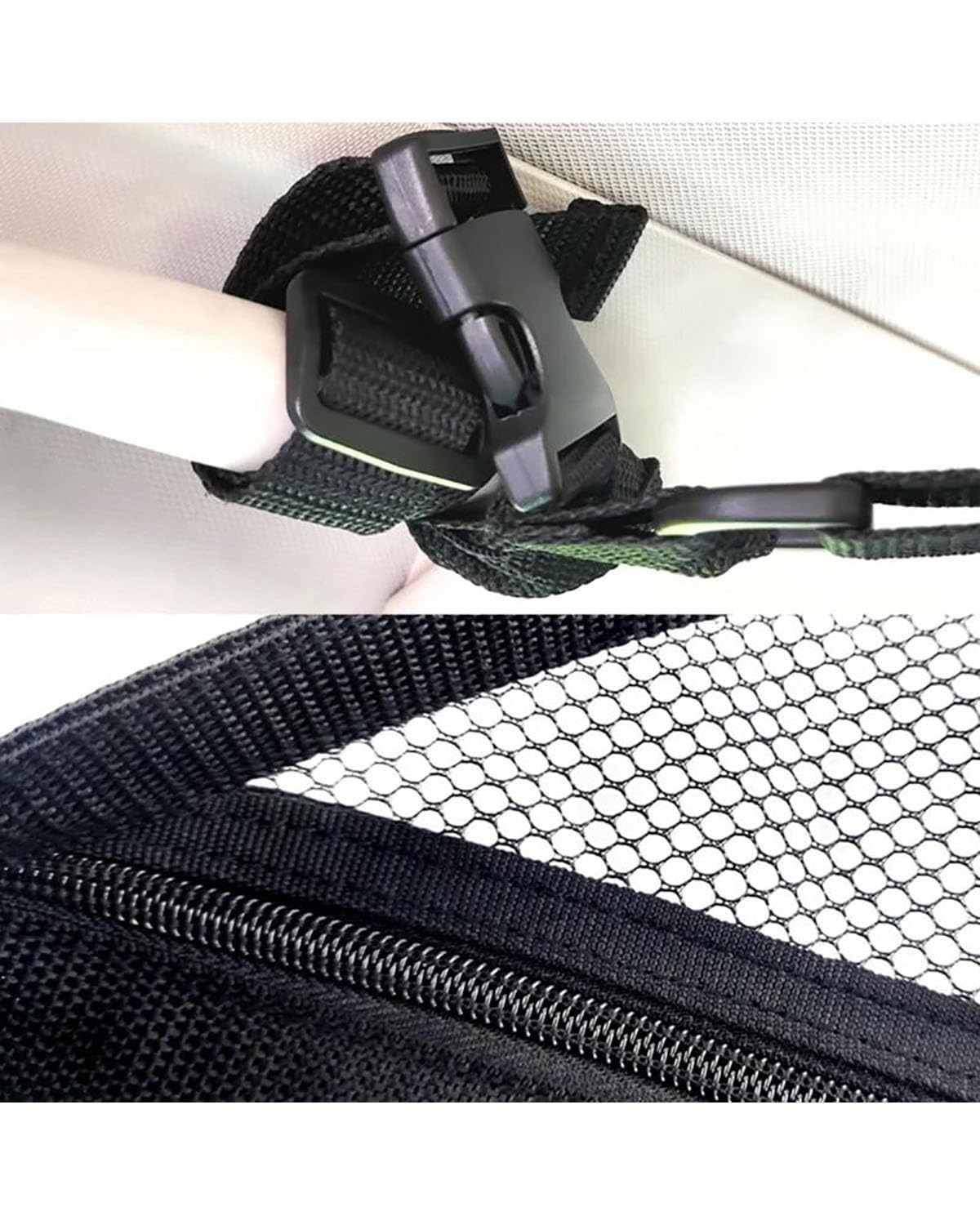 Rete portaoggetti per Auto, Accessori per soffitto, Tasca Rinforzata, Rete portante per Campeggio, SUV, (Piccola)