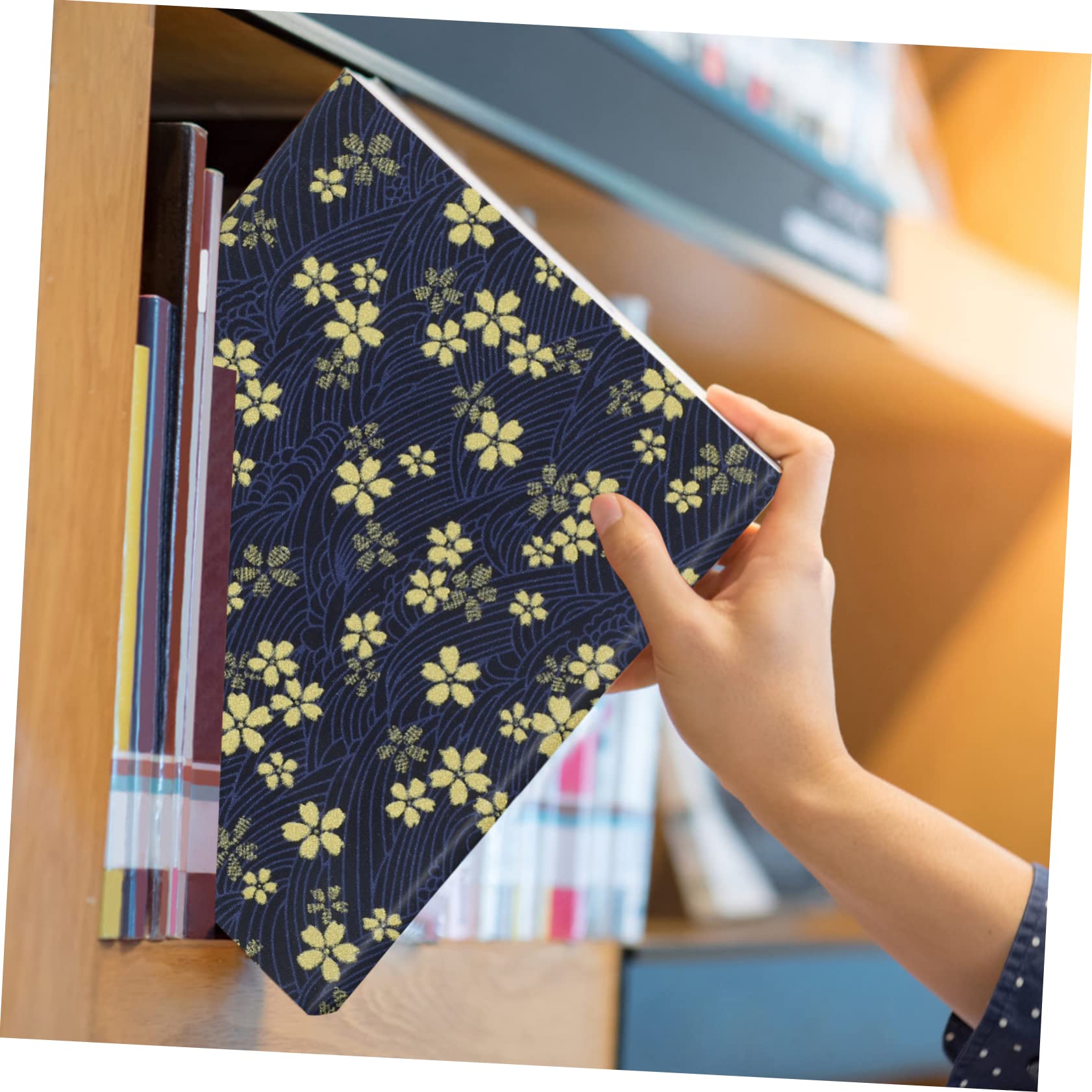 VILLCASE 5stücke Handgefertigte Stoffbuchhülle Waschbarer Buchschutz Verstellbare Hülle Für Notizbücher Und Schulbücher Langlebig Und Kratzfest Für Persönliche Sammlungen Und