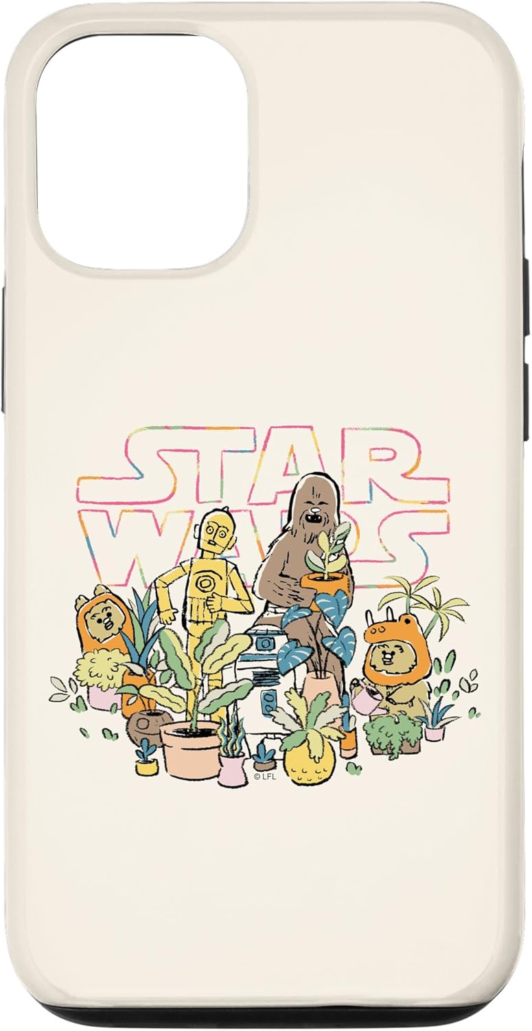 iPhone 14 Pro Max Star Wars Group Shot Plants Doodle Logo Case