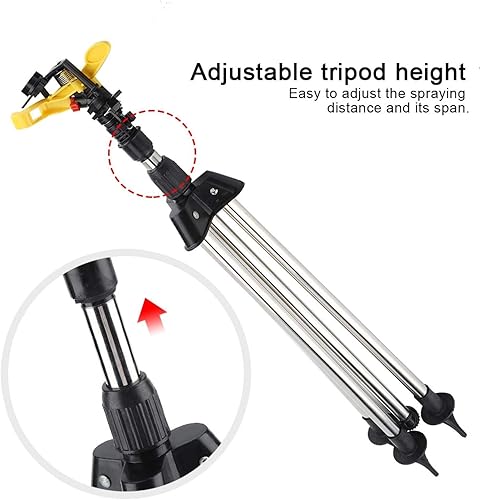Miniatura 6 de Herramienta de riego de agua, juego de trípode de aspersión, herramienta de riego por pulverización de manera uniforme y precisa en plantas, patio