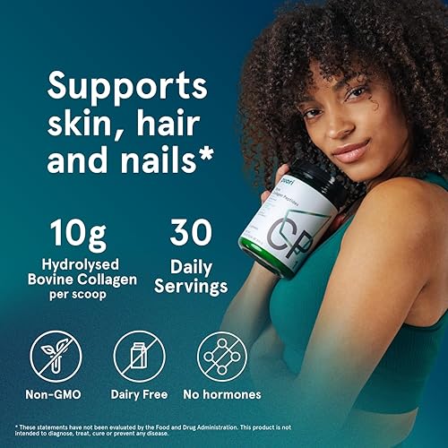 Miniatura 6 de Puori Péptidos de colágeno puro en polvo, sin sabor, 0.35 onzas de colágeno bovino hidrolizado alimentado con pasto que apoya la salud de la piel,