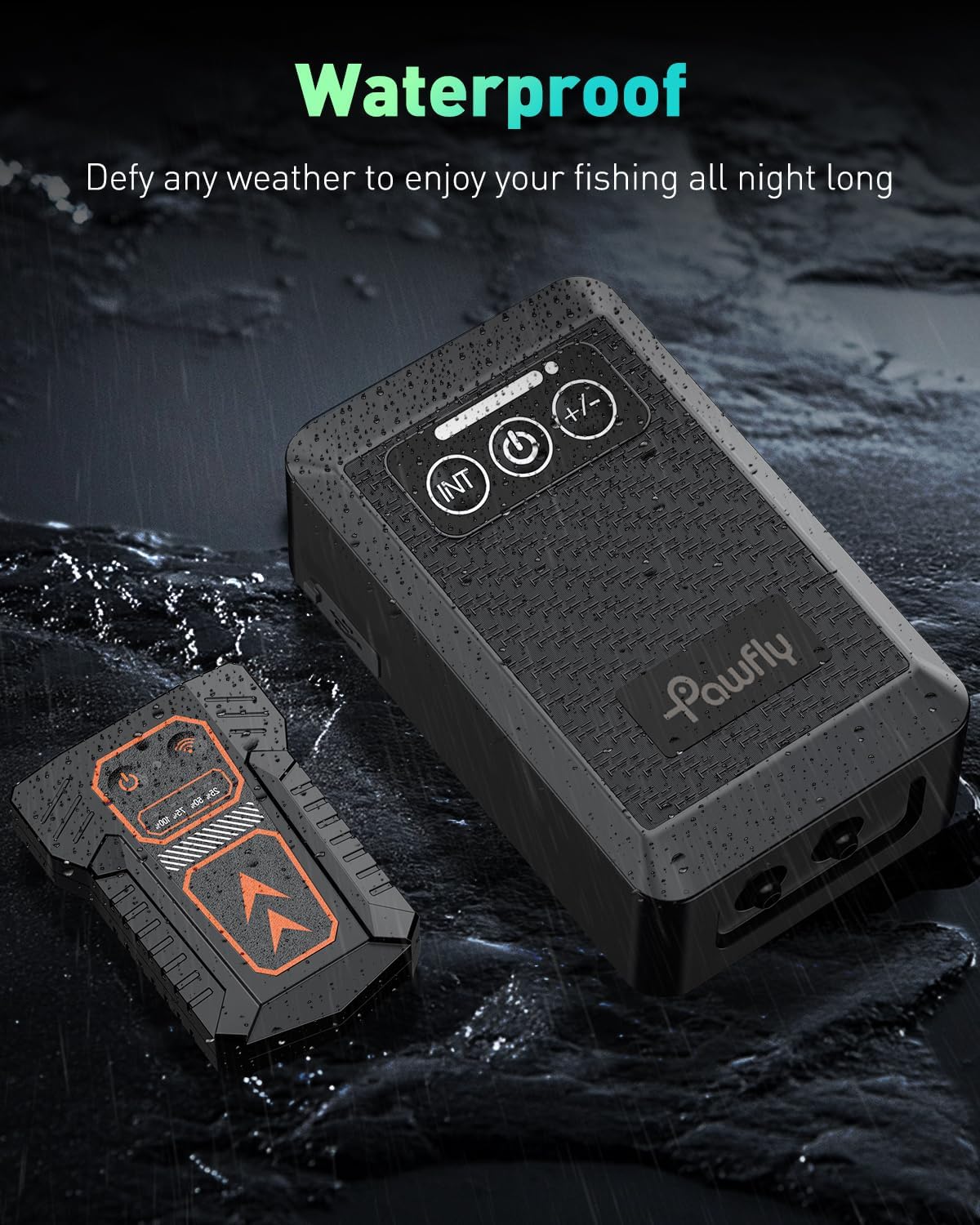 Pawfly Ultra Quiet Live Bait Aerator USB Rechargeable Battery Air Pump for 5-100 Gallon Bait Bucket Portable Battery Powered Oxygen Pump for Outdoor Fishing Power Outage and Fish Transportation